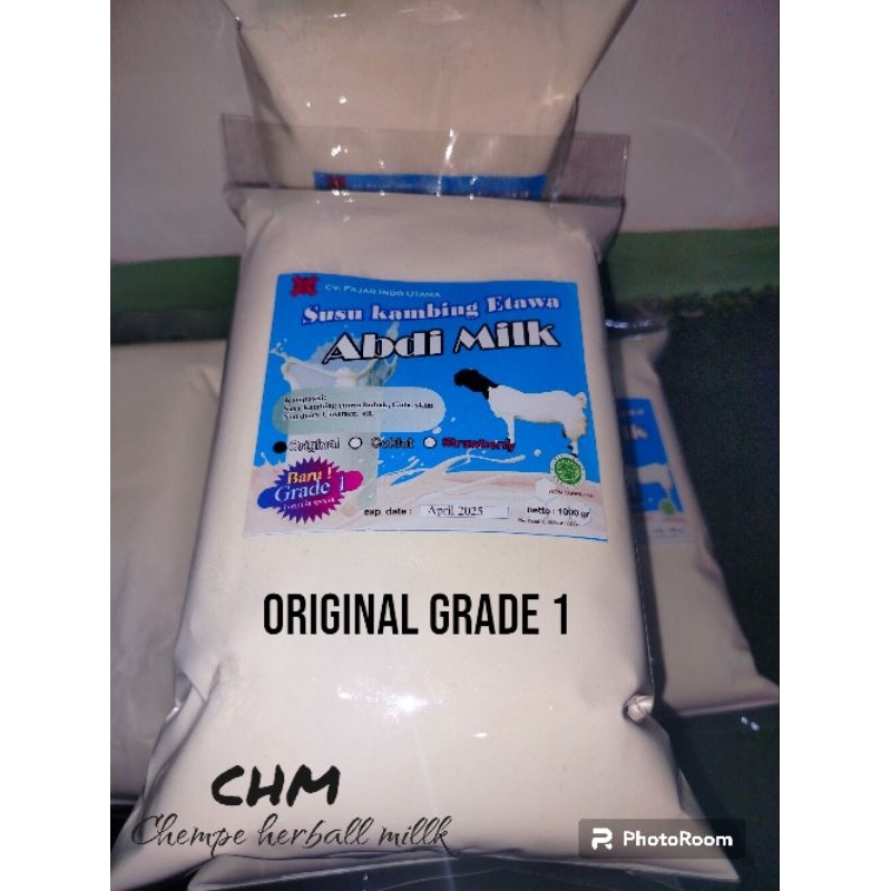 

susu kambing Etawa grade 1 isi 1kg Original, coklat, stowberry