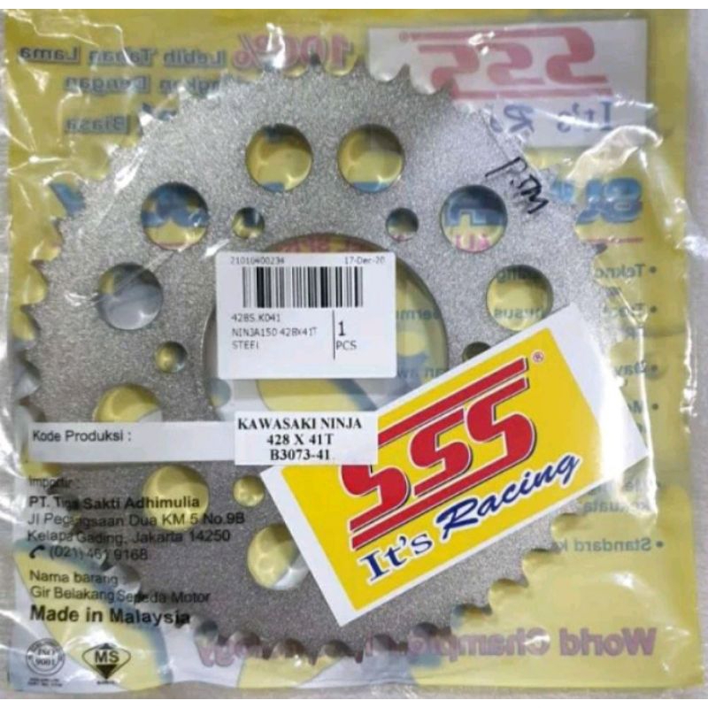 Gear Belakang SSS 428 Ninja R / Ninja RR / Ninja SS