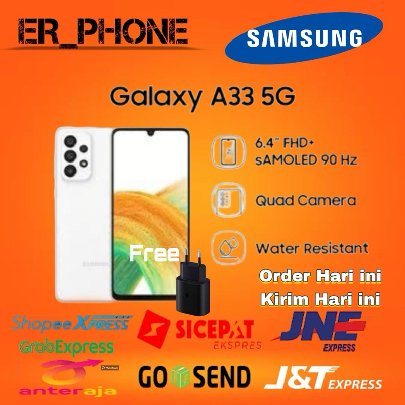 Samsung galaxy A33 5g 8/256 Garansi resmi samsung 1Tahun