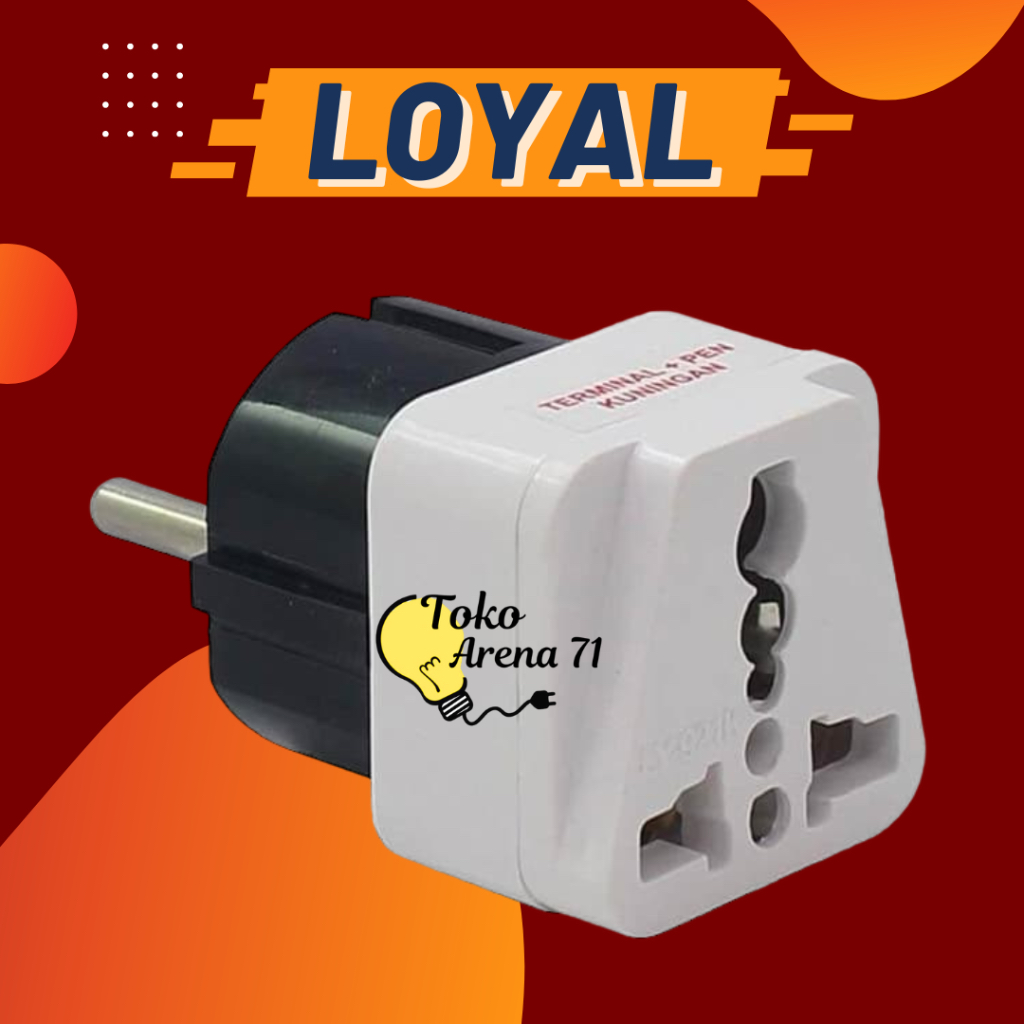 Loyal Stop Kontak Colokan Multi Over Steker Serbaguna LY-921K LY 921 K LY921K