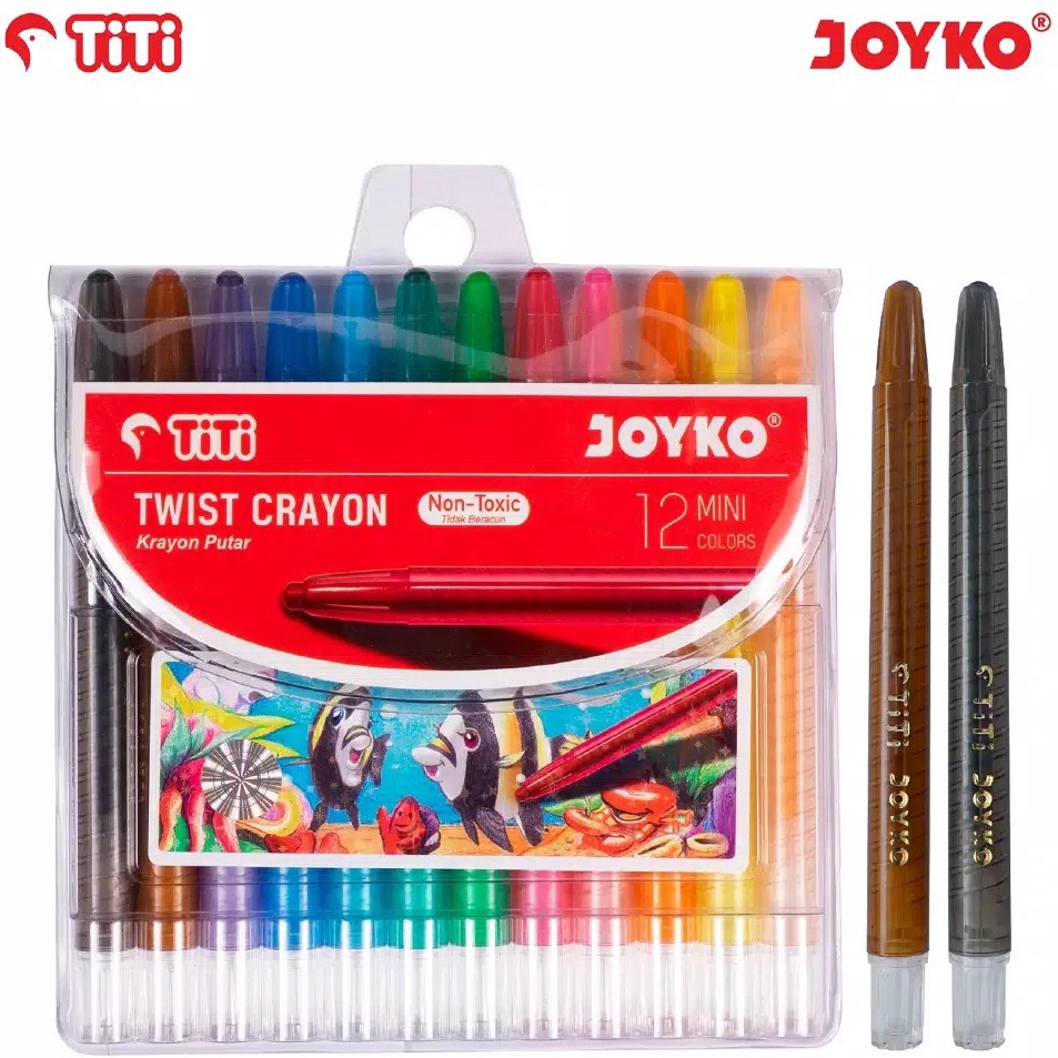 

Ready TWIST CRAYON PUTAR JOYKO TITI TICP12 MINI 12 WARNA TI CP 12 MINI PASTEL KRAYON TIDAK BERACUN TWCR V81