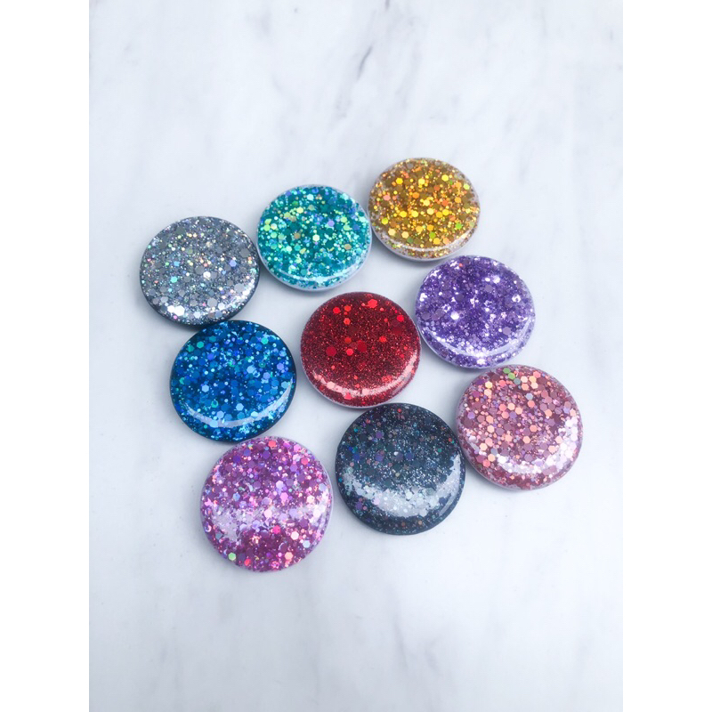 PopSocket Glitter / Phone Holder / Griptok Resin / Phone Grip Glitter