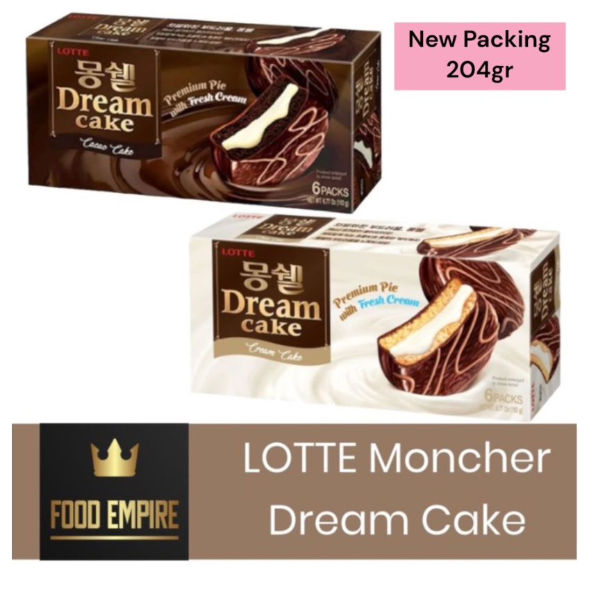 

LOTTE Moncher Dream Cake 192 gr | Premium Pie with Cream Filling