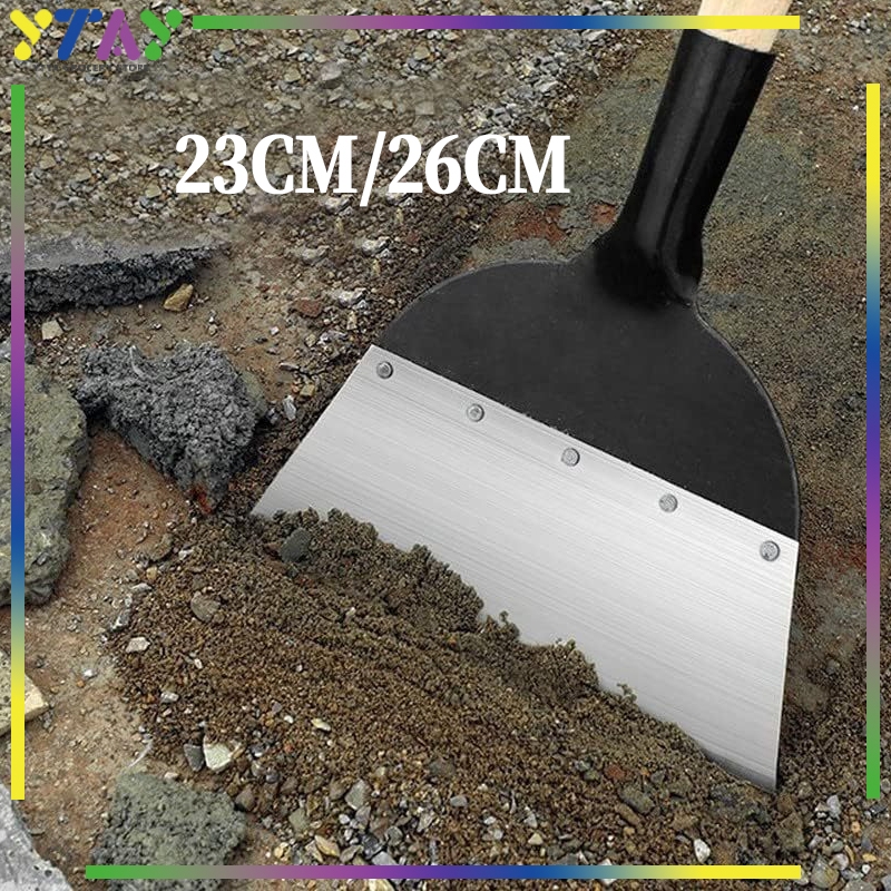 Rata Sekop Pembersih Kotoran/Garukan Tanah Gabah/Tanaman Sekop Kotoran Sapi Baja/Sekop Tanah Penyian
