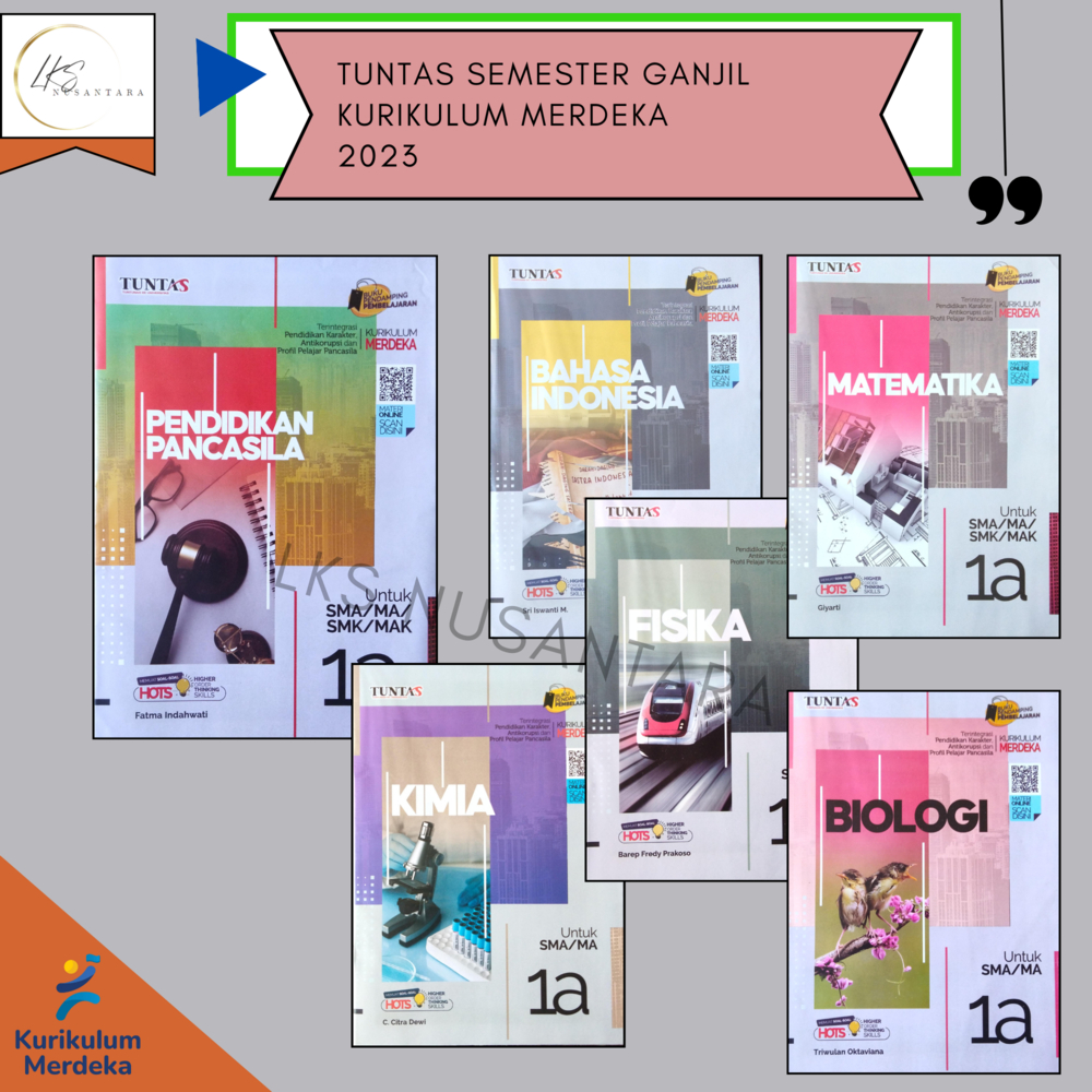 Buku LKS TUNTAS SMA MA Kelas 10 Kurikulum Merdeka Semester Ganjil 2023 - 2024