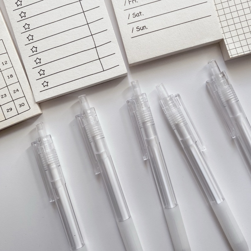 

[HALOPOLAROID] Gel Pen Pulpen Gel Retractable Tinta Hitam 0,5 mm