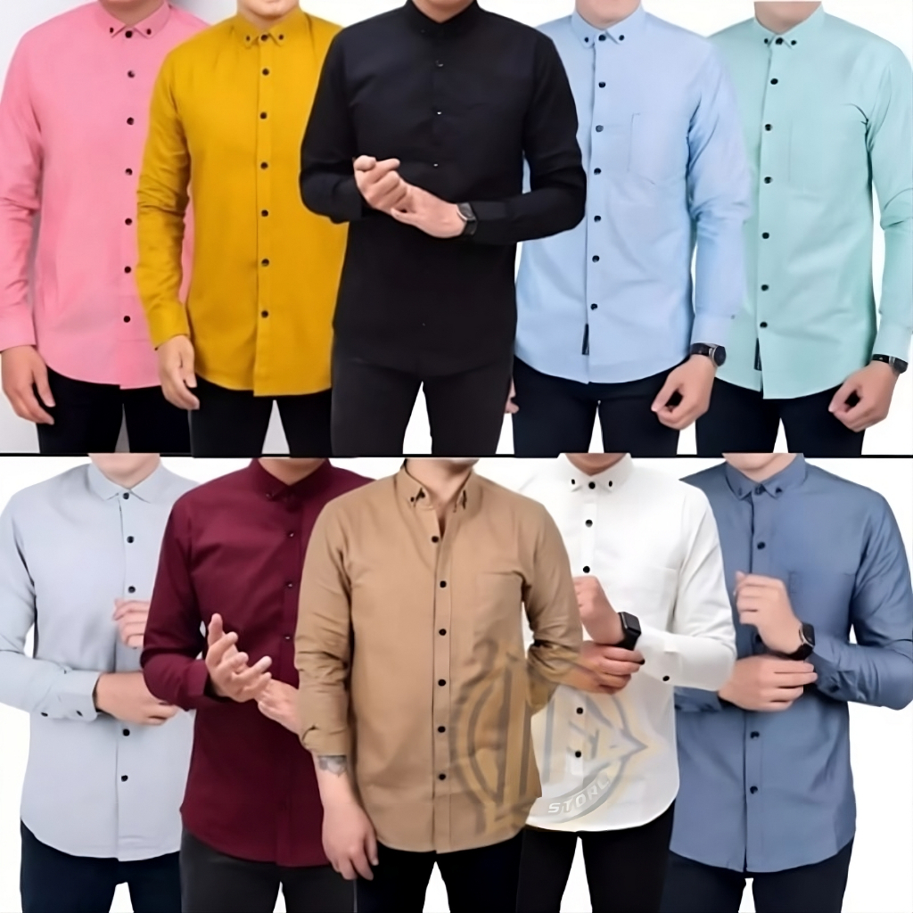 Kemeja Panjang Pria / Kemeja Panjang Volcom / Kemeja Panjang Polos