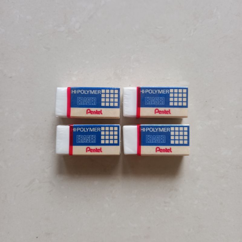 

[ PACK ISI 4 MURAH ] Penghapus Stip Eraser Hi Polymer Pentel ZEH 03 Putih ( Ukuran 3.5 x 1.6 x 1.2 cm )