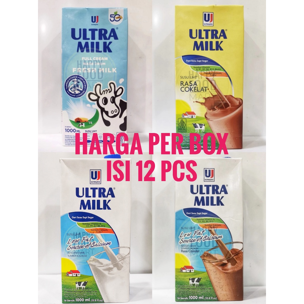 

[HALAL] ULTRA MILK 1000 ML/ULTRAMILK DUS 1 LITER/SUSU ULTRA KARTON/UHT FULL CREAM FRESH MILK/CHOCOLATE/COKLAT/COKELAT/LOW FAT/SUSU SAPI SEGAR RENDAH LEMAK TINGGI KALSIUM