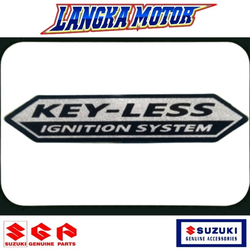 Suzuki ORI SGP Emblem Stiker KEY LESS motor SUZUKI