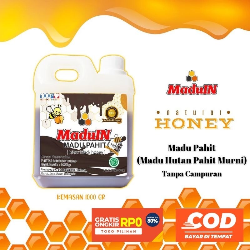 

MADU IN (MADU HUTAN PAHIT) ASLI MURNI raw honey tanpa campuran tanpa dimasak lebah hutan