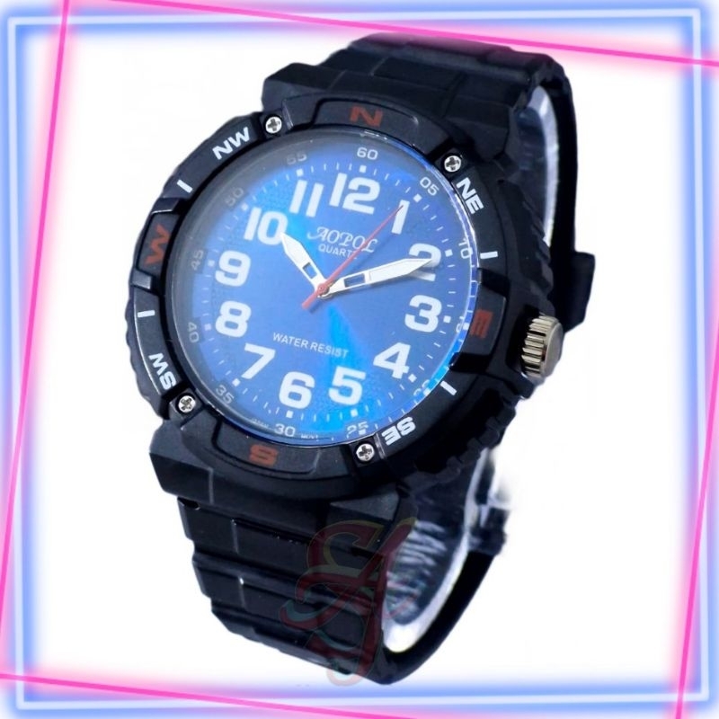 Navicheshop Jam Tangan Pria AOPOL Rubber Strap Anti Air