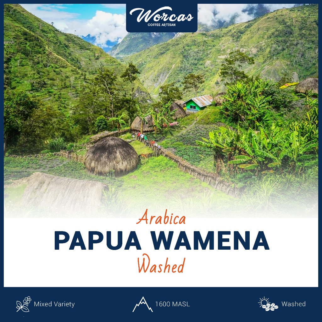 

PROMO en Bean Arabica Papua Wamena 1 Kg Biji Kopi Mentah