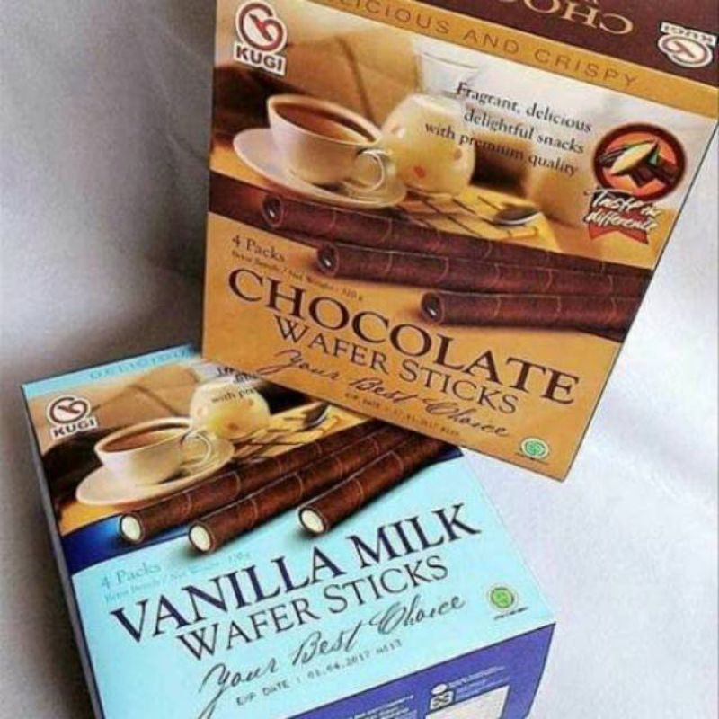 Kugi Wafer Stick Vanilla MIlk & Chocolate 320gr