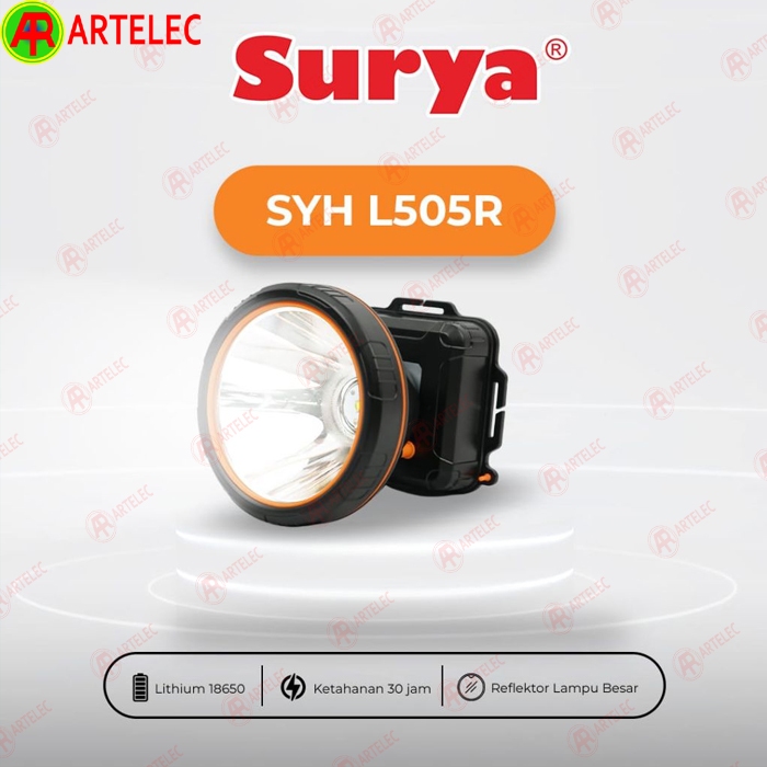 Senter Kepala Selam SURYA SYH L-505-R cahaya putih