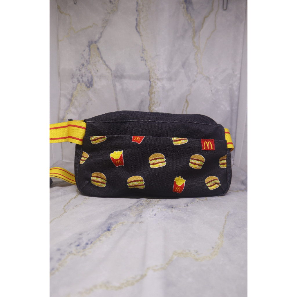 tas pinggang selempang Mcdonald motif burger bigmac kentang