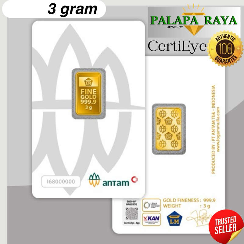 Emas LM Antam Logam Mulia 3 gram