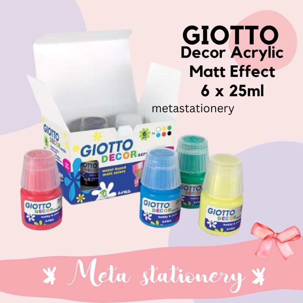 

Matt Acrylic Paint / Cat Akrilik Set / Acrylic Giotto 25ml Isi 6pc