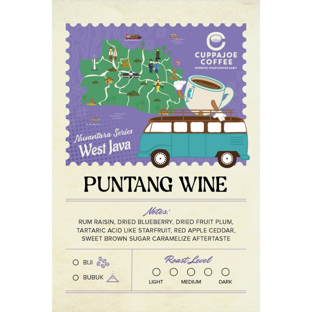 

Kopi Arabika Puntang Wine 250 gram