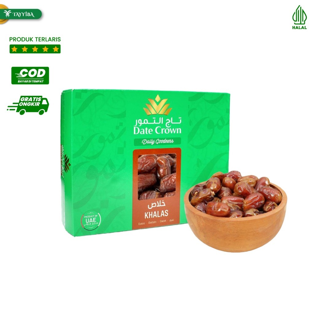 

DATE CROWN - Kurma Date Crown Khalas 1kg Premium Original