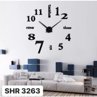 Jam Dinding Jumbo DIY  Shenar -Jam Dinding Tempel DIY