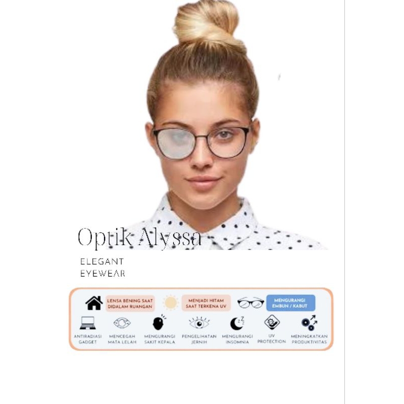 LENSA KACAMATA BLUECROMIC OPTIFOG anti embun