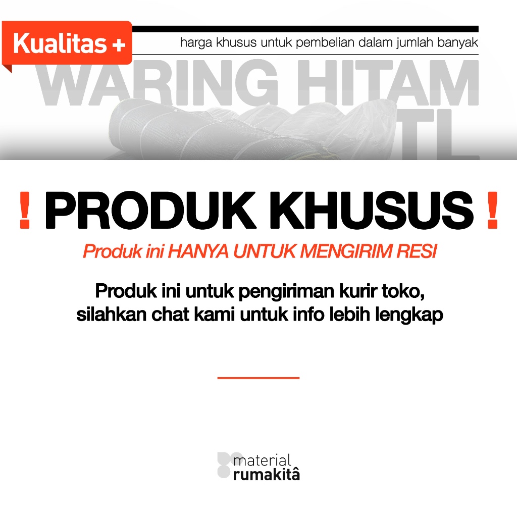 [KURIR TOKO] Waring 100 Meter - TL 1 Roll 100 Meter / Lebar 1,2 Meter