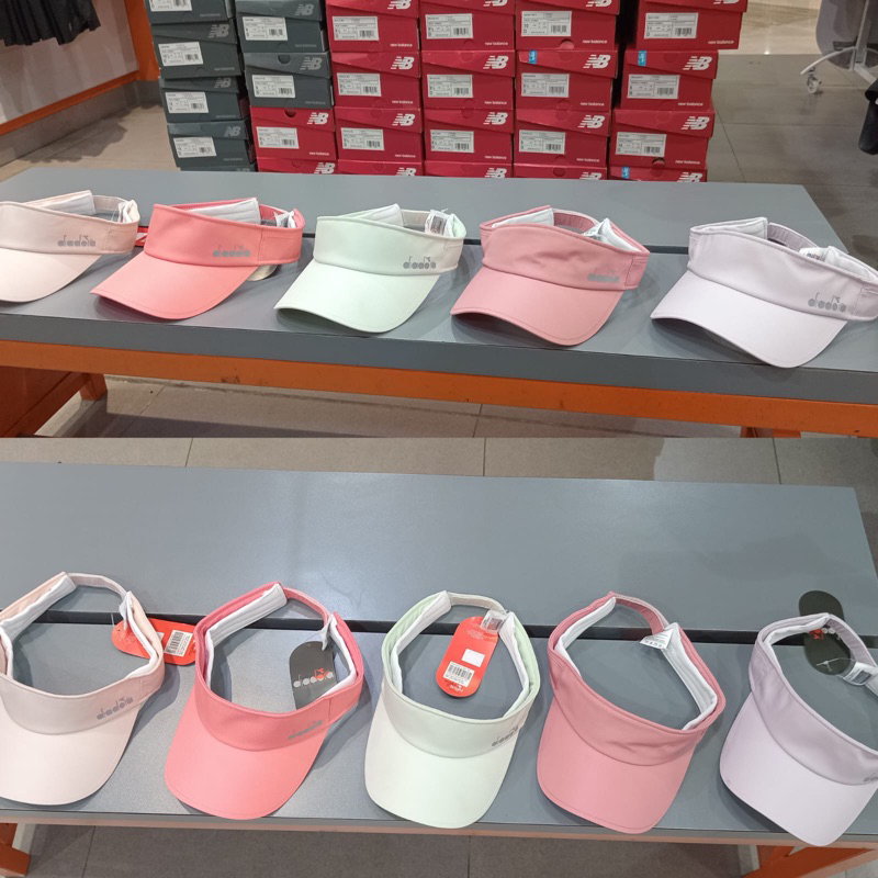 Topi Diadora Court Tennis Visor Unisex Caps