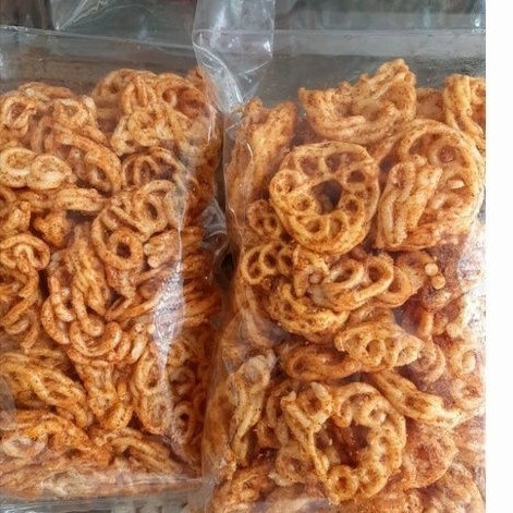 

1 Kg Kerupuk Seblak Mawar Bantat Pedas Harga Camilan Grosir