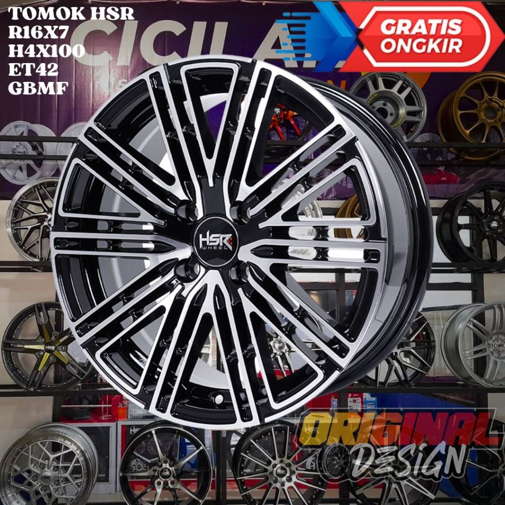 Velg Mobil Ring 16 HSR TOMOK R16 Jazz , Mobilio , Yaris , Raize , Rocky