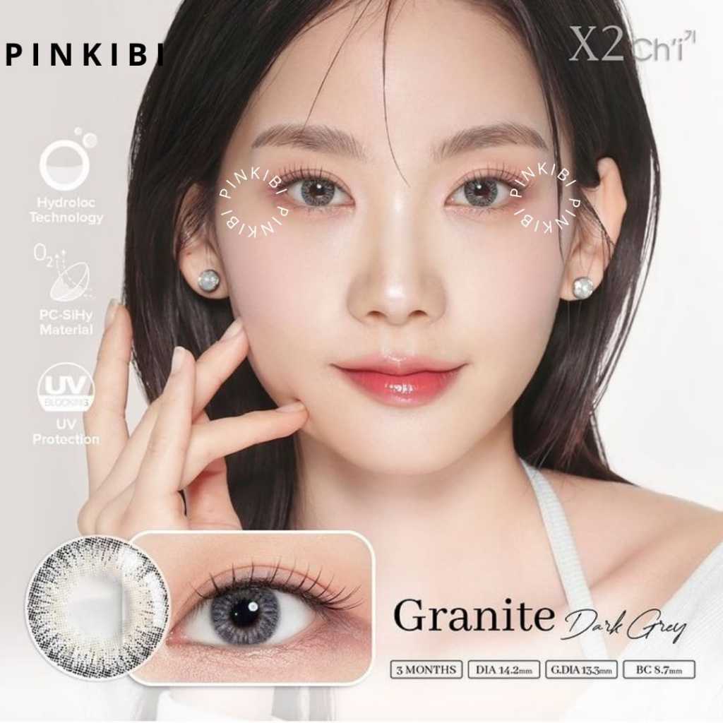 GROSIR - Softlens X2 CHI 14.2MM Softlens Hitam Minus , Softlens Minus , Softlens Normal , Softlens D