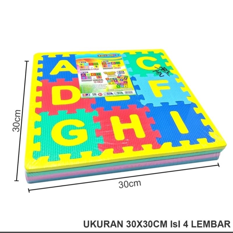 MAINAN ANAK PUZZLE FOAM ALPHABET ABC DAN ANGKA