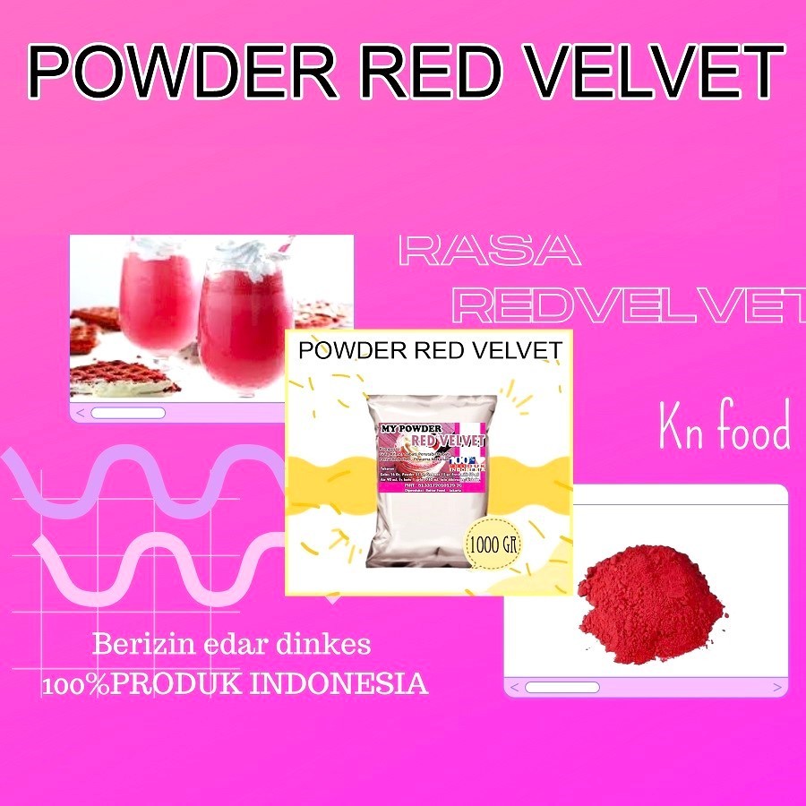 

Powder Red Velvet Regular - Red Velvet 1000 gram