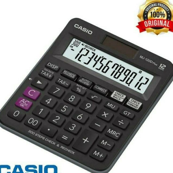 

STAR KALKULATOR MEJA ORIGINAL CASIO MJ12D PLUS Check Correct Calculator Desktop