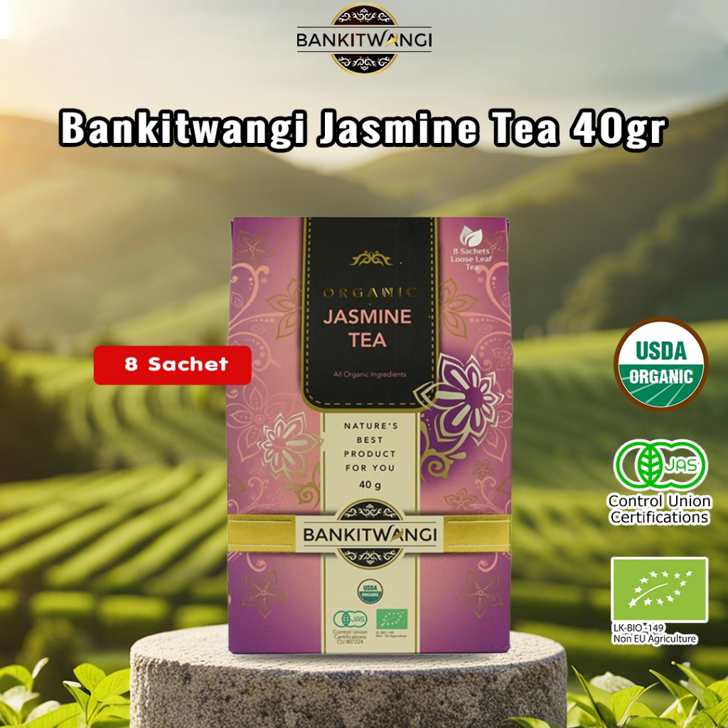 

Teh Organik || Teh Melati ( Bankitwangi Organic Jasmine Tea ) 40 gr