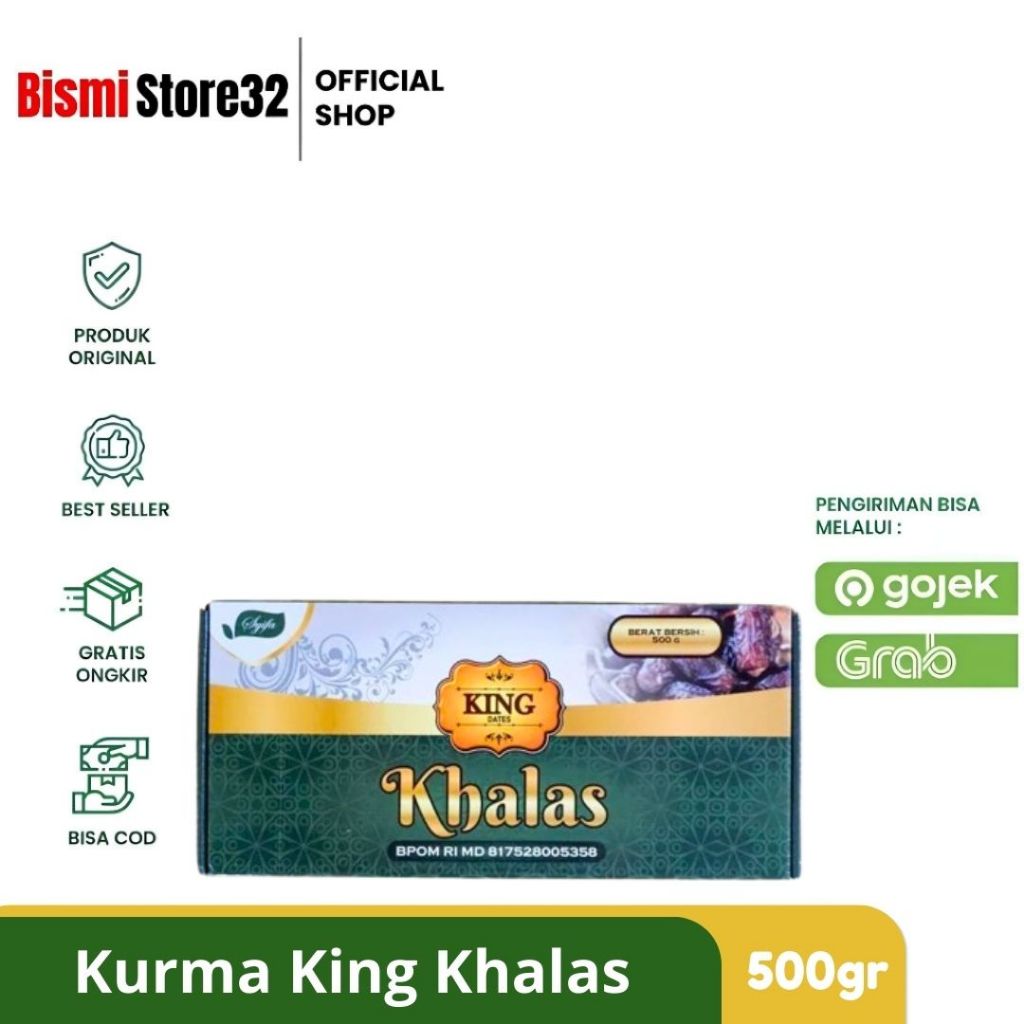 

Kurma Khalas King Dates 500gr - Kurma Premium Original