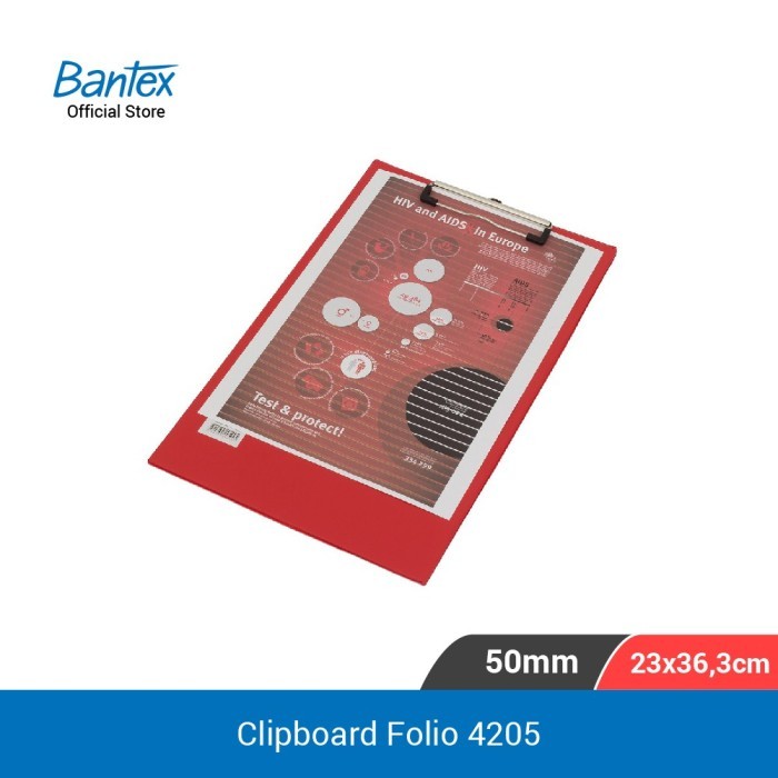 

InJO Bantex Clipboard / Papan Jalan / Papan Ujian Folio / F4 Multicolour # 4205 (pcs)