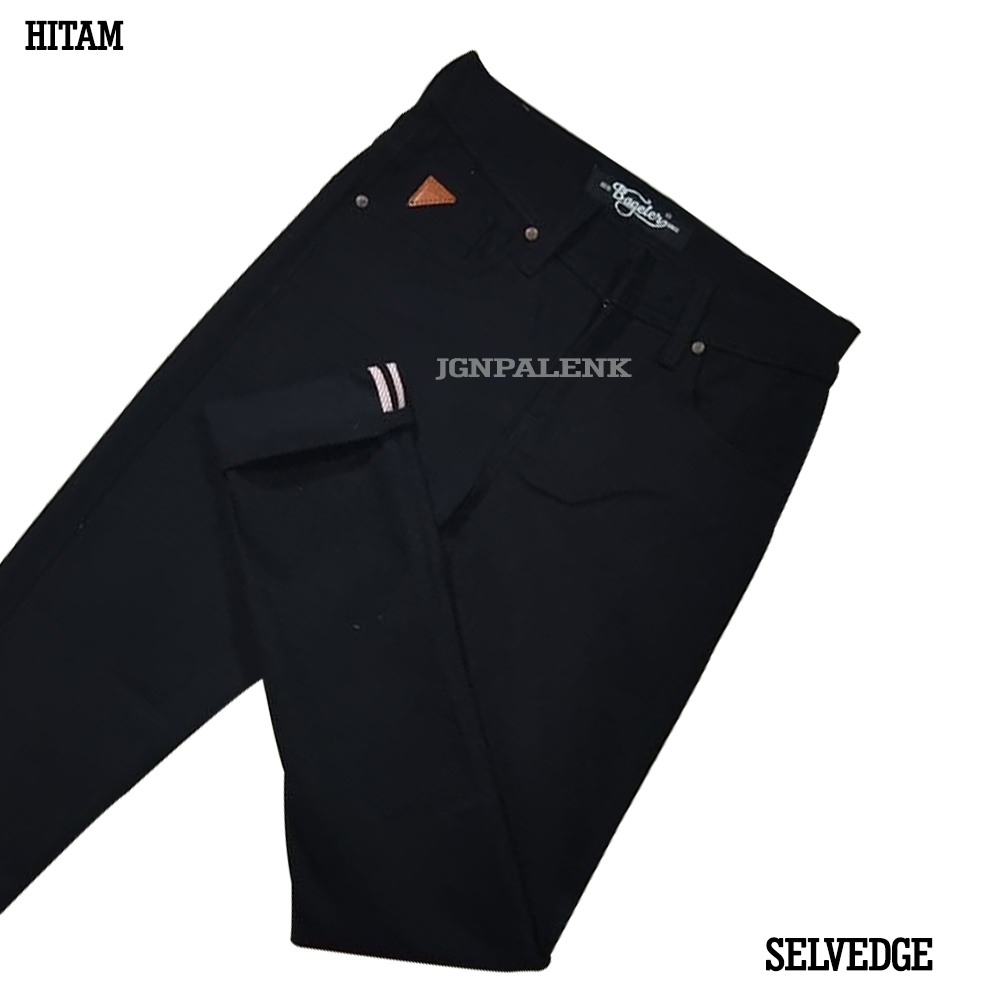 BLACK JEANS-Celana Jeans Selvedge Panjang Pria Original Sm Bageler