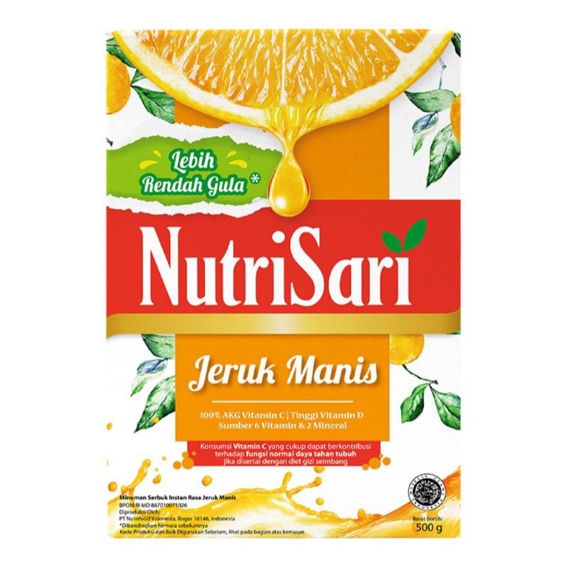 

NutriSari Minuman Serbuk Instan Jeruk Manis 500 g