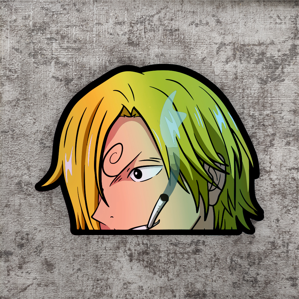 

Stiker case hp laptop anime hologram aesthetic sanji one piece