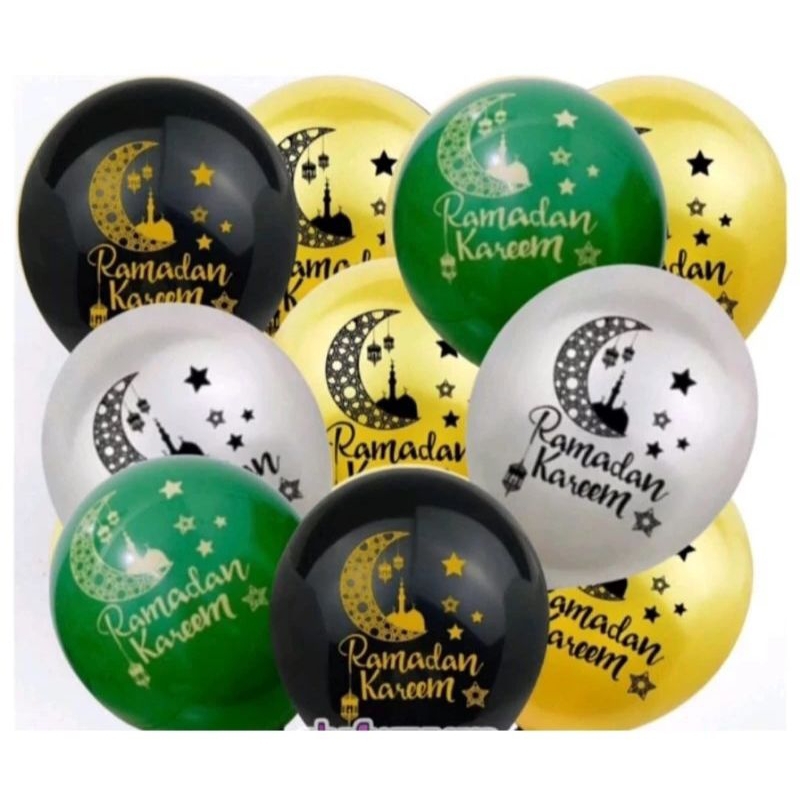 BALON LATEX RAMADHAN & IDUL FITRI