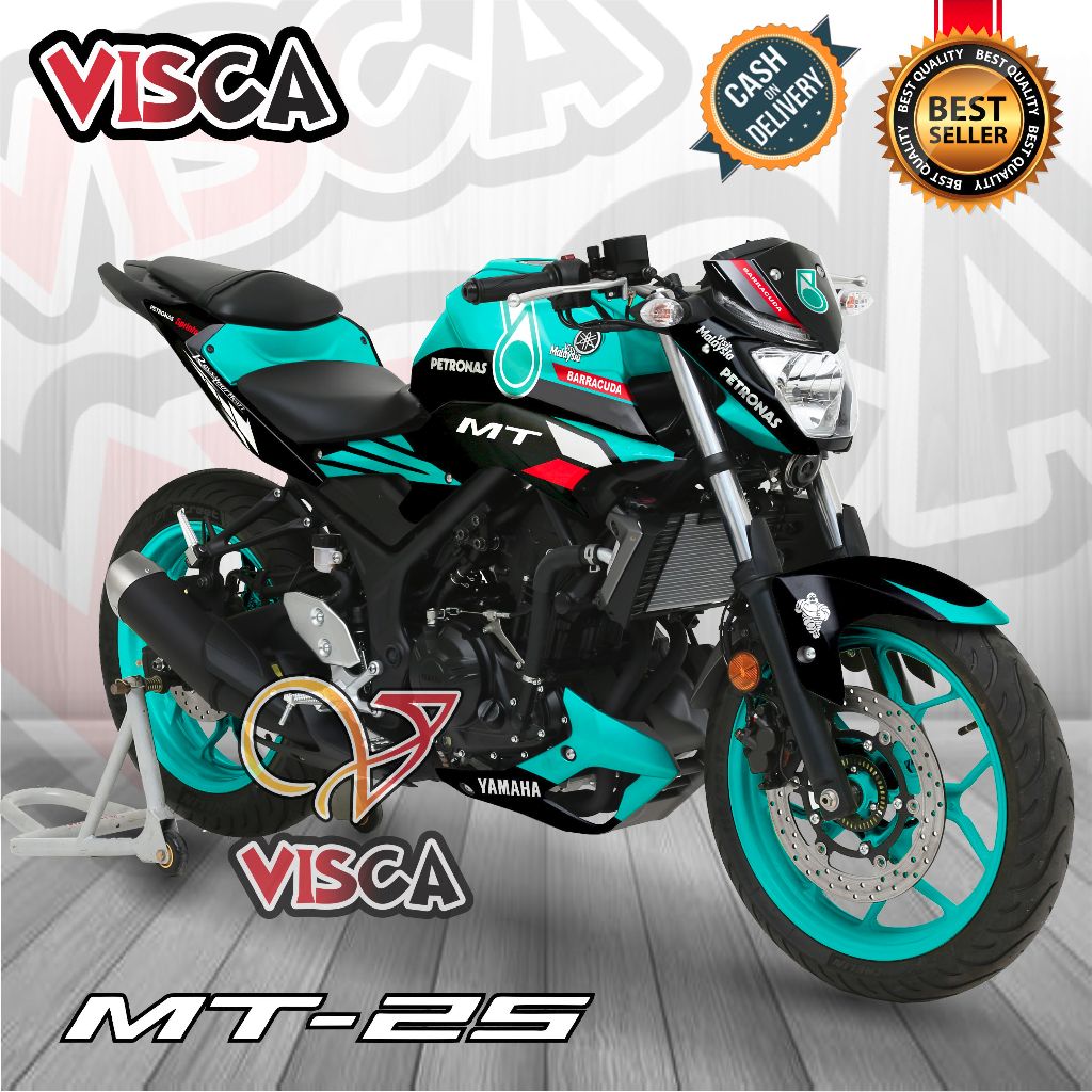Stiker Decal Yamaha MT 25 OLD Dekal Mt 25 Striping Mt 25 Variasi Decal Mt 25 OLD Full Body Petronas