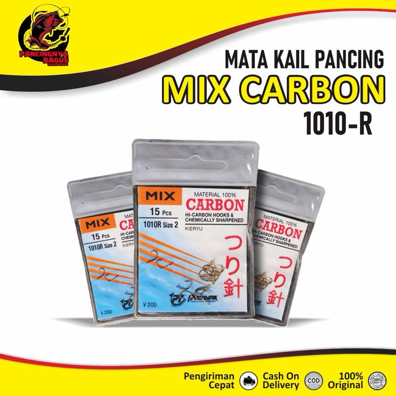 MATA KAIL CARBON MIX 1010R KUNING EMAS / GRENENG PANCING