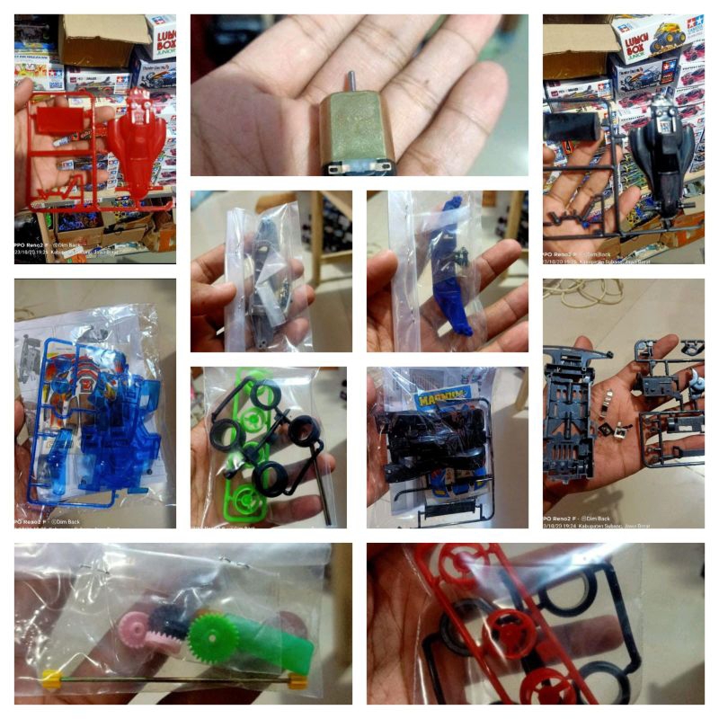 Varian Sayap/gear/body/velg/chassis super 1 set Rep kawe Tamiya ( ada pilihan Varian Ya )