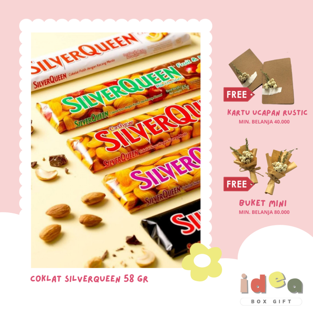 

SILVERQUEEN 58gr (UNTUK YANG MAU TAMBAH COKLAT)