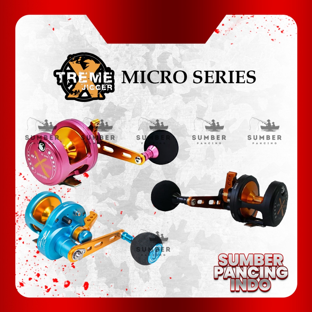 Team Kamikaze Reel Pancing Trolling XTreme Jigger LX4 & RX4 HC Series 8+1BB Handle Kanan dan Kiri