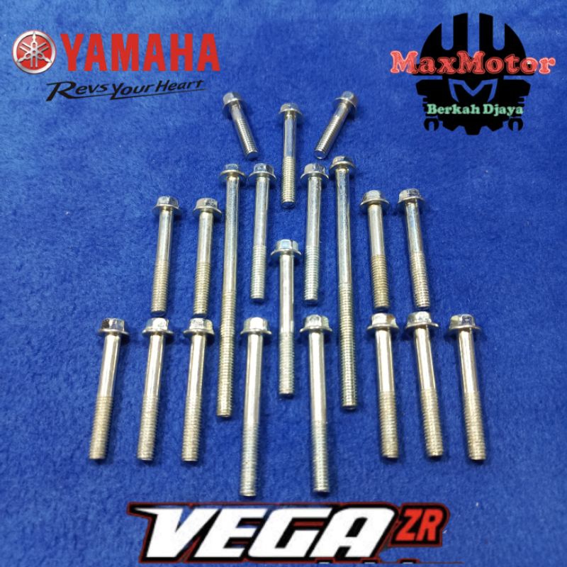 Baut Blok Mesin Kopling Magnet Kanan Kiri Vega RR Vega ZR 115