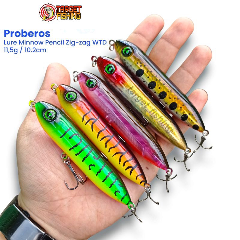 Pencil WTD Super Spook JR. 10CM 12gram Replika Heddon - Umpan Casting Toman Blackbass