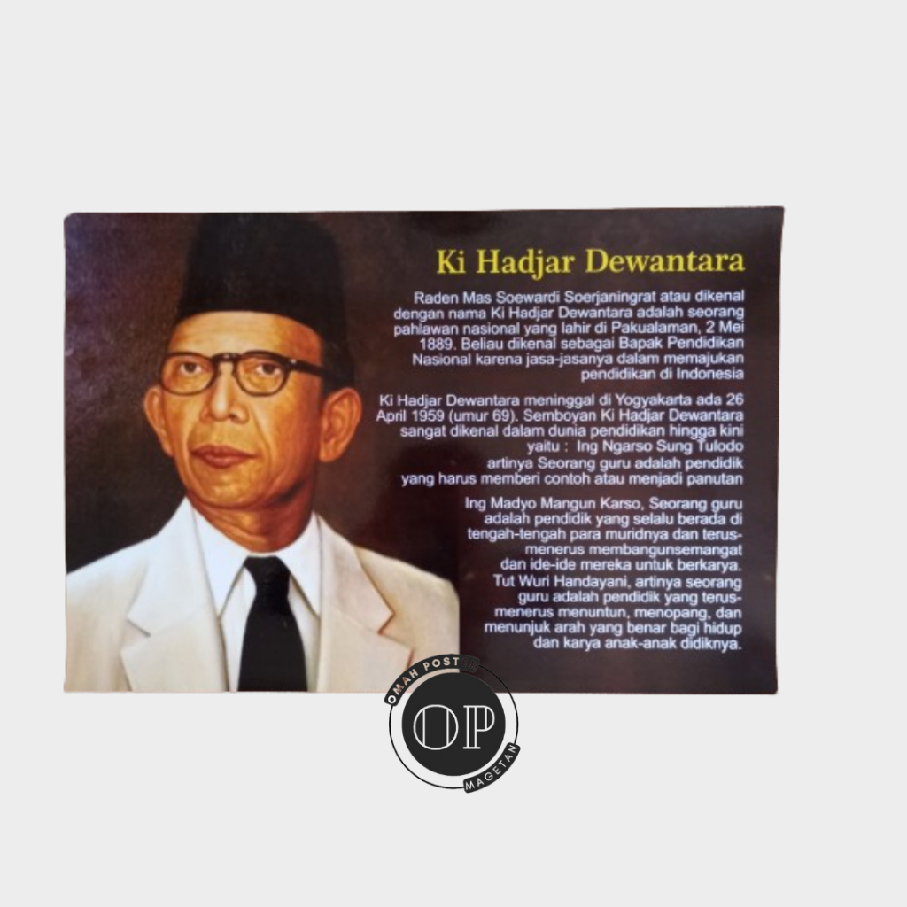 Poster Ki Hajar Dewantara - Poster Pendidikan - Poster Sekolah