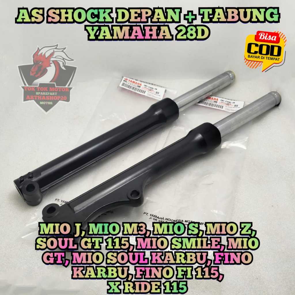 AS SHOCK DEPAN + TABUNG MOTOR YAMAHA MIO J , MIO M3 , MIO S , MIO Z , SOUL GT 115 , MIO SMILE , MIO 